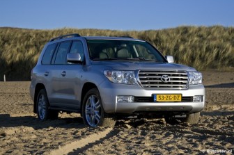 Toyota Land Cruiser V8 4.5 D-4D Executive: De Land Cruiser V8 geniet een hoge bekendheidsgraad.